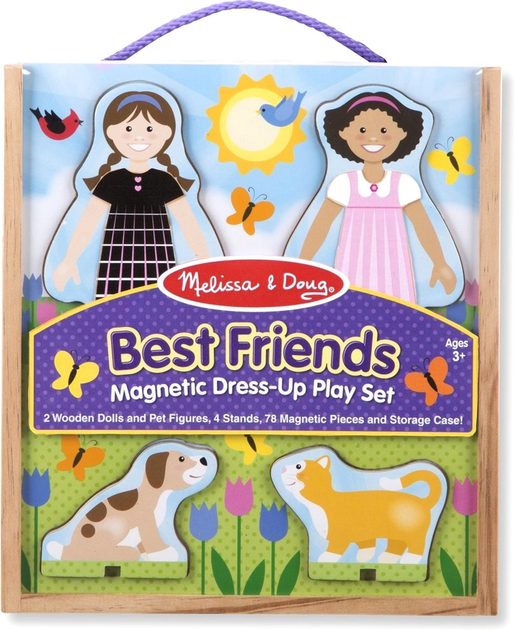 Zestaw do zabawy Melissa & Doug Best Friends Magnetic Dress-Up (0000772193146) - obraz 1