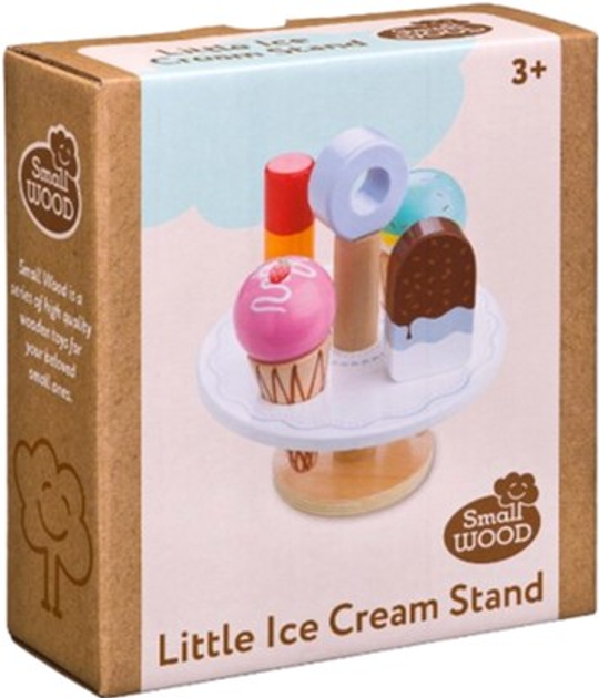 Zestaw do zabawy Small Wood Little Ice Cream Stand (5711336029744) - obraz 1