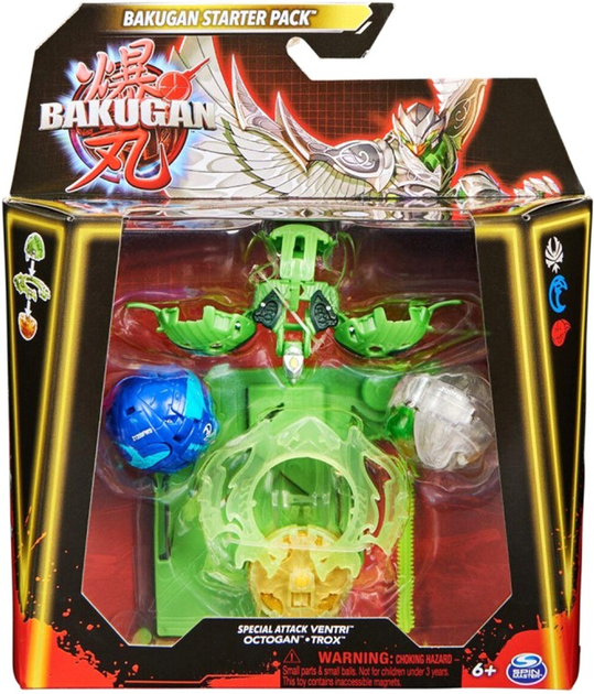 Zestaw do zabawy Spin Master Bakugan Special Attack Ventri Octogan And Trox (0778988465646) - obraz 1