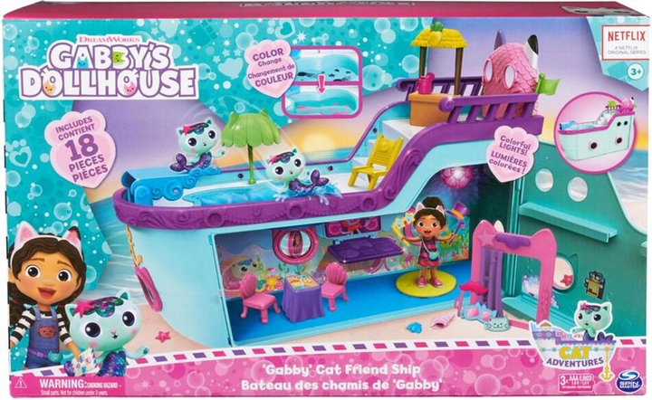 Zestaw do zabawy Spin Master Gabby's Dollhouse Cat Friend Ship (0778988457870) - obraz 1