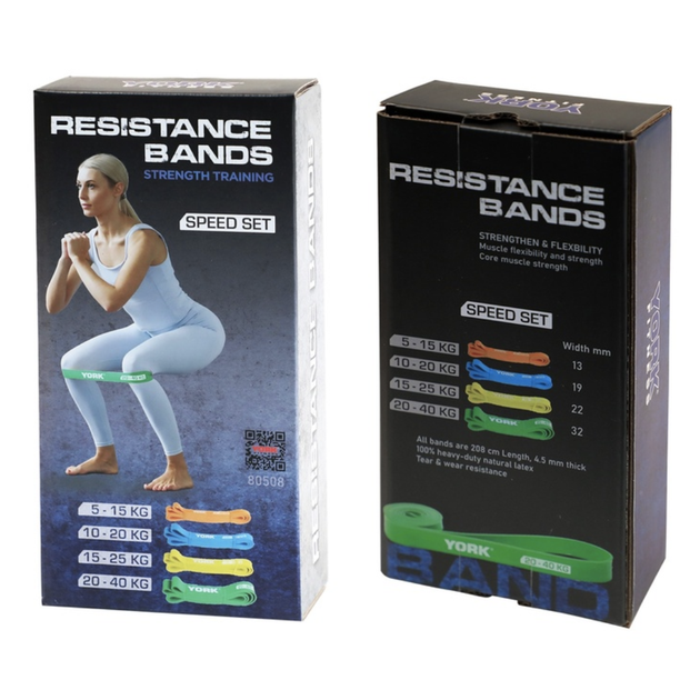 Набор резинок для фитнеса York Fitness 4 шт (5 - 40кг) - изображение 11