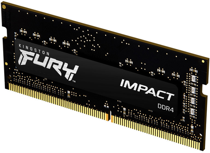 Оперативна пам'ять Kingston Fury SODIMM DDR4-2666 8192 MB PC4-21300 Impact Black (KF426S15IB/8) - зображення 2
