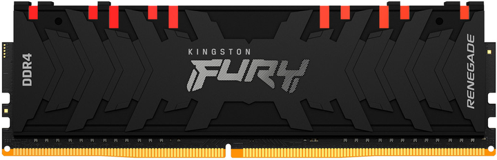 Pamięć Kingston Fury DDR4-3200 16384 MB PC4-25600 Renegade RGB 2Rx8 Black (KF432C16RB1A/16) - obraz 1