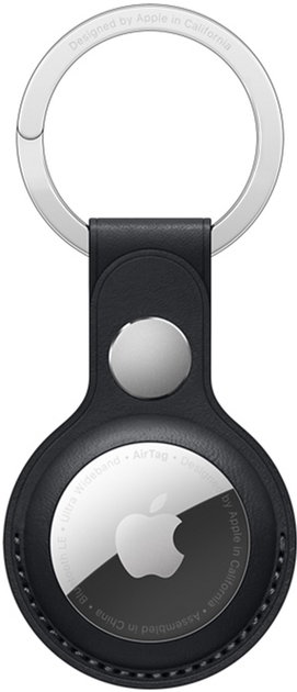 Шкіряний брелок Apple для AirTag з кільцем для ключів Midnight (MMF93ZM/A) - зображення 1
