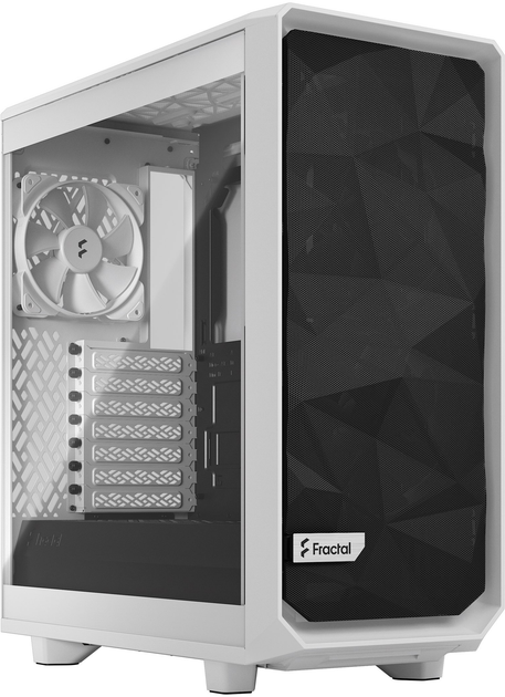 Obudowa Fractal Design Meshify 2 Compact Lite White TG Clear (FD-C-MEL2C-04) - obraz 1