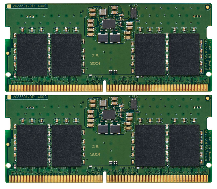 Оперативна пам'ять Kingston SODIMM DDR5-5600 16384MB PC5-44800 (Kit of 2x8192) ValueRAM (KVR56S46BS6K2-16) - зображення 1