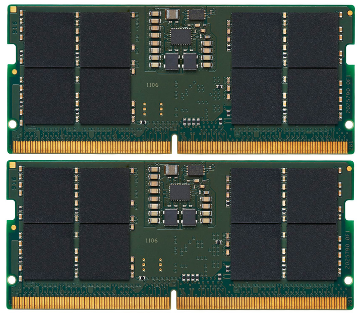 Оперативна пам'ять Kingston SODIMM DDR5-5200 32768MB PC5-41600 (Kit of 2x16384) ValueRAM (KVR52S42BS8K2-32) - зображення 1