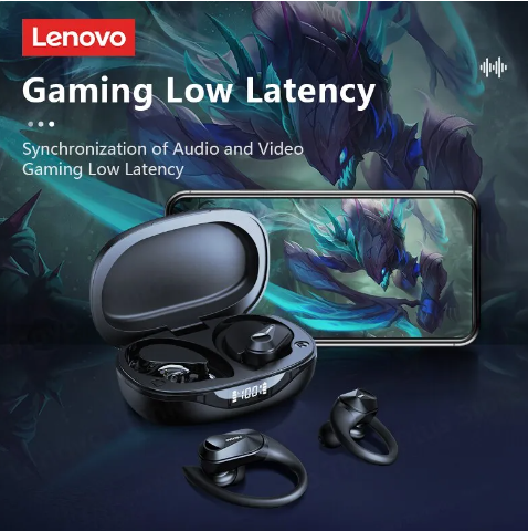 Беспроводные наушники Lenovo LP75 ThinkPlus Bluetooth 5.3 для iPhone/Android (Black) - Фото 7 Беспроводные наушники Lenovo LP75 ThinkPlus Bluetooth 5.3 для iPhone/Android (Black) - изображение 7