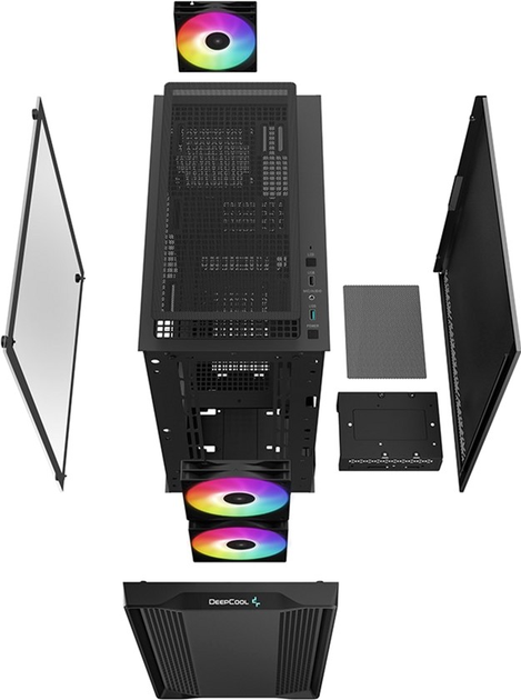 Obudowa DeepCool CC360 ARGB (R-CC360-BKAPM3-G-1) - obraz 13