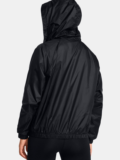 Спортивна вітрівка з капюшоном жіноча Under Armour Ua Sport Windbreaker Jkt 1382698-001 L Чорна (196885563737) - зображення 2