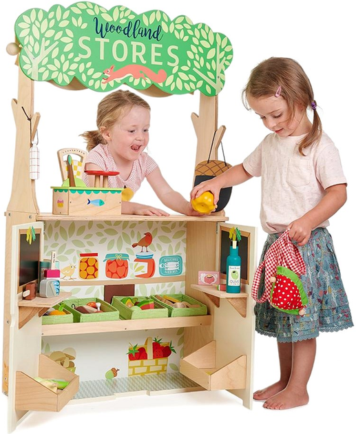 Zestaw do zabawy Tender Leaf Toys Woodenland Store and Theatre (0191856082569) - obraz 4