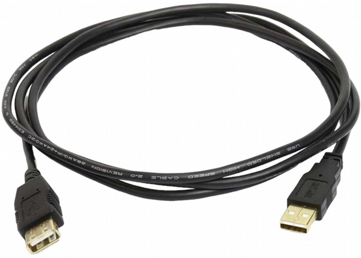Kabel Ergotron USB Type-A - USB Type-A 1.8 m Black (698833035094) - obraz 1