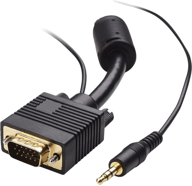 Kabel Cisco VGA - DVI + 3.5 mm audio 6 m Black (CAB-VGA-DVI-AUD) - obraz 1