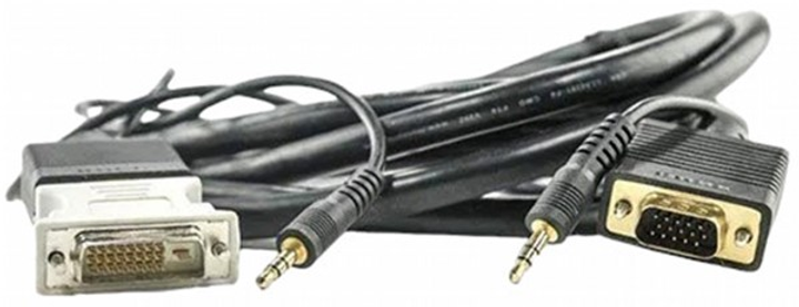 Kabel Cisco VGA - DVI + 3.5 mm audio 8 m Gray (CAB-DVI-VGA-8M) - obraz 1