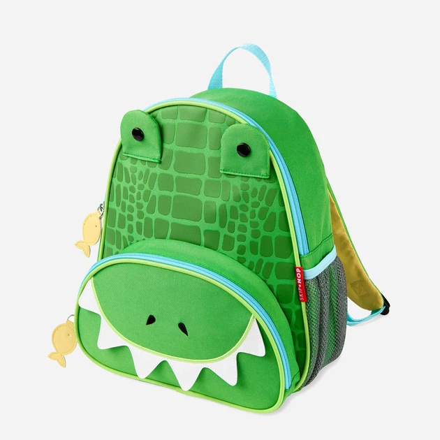 Dziecięcy plecak Skip Hop Zoo Krokodyl 8 l Biało-zielony (195861223085) - obraz 2