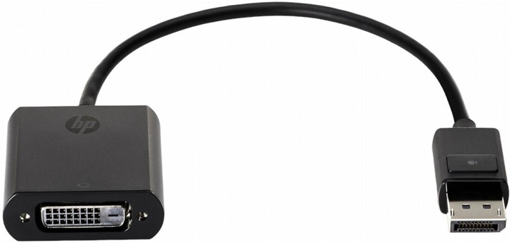 Adapter HP DisplayPort - DVI Black (888182296691) - obraz 1