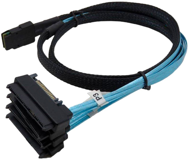 Kabel Lenovo mini-SAS - mini-SAS 6 m Black (4X90F31498) - obraz 1