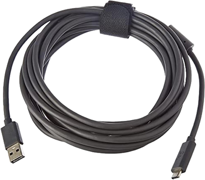Kabel Logitech USB Type-A - USB Type-C 5 m Black (993-001391) - obraz 1