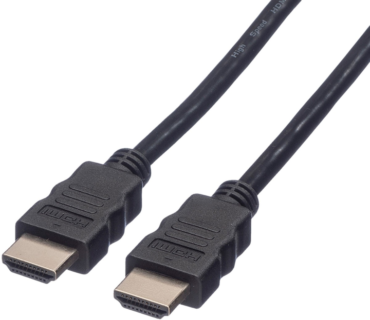 Kabel Value HDMI Ultra HD + Ethernet 1 m Black (11.99.5680) - obraz 1