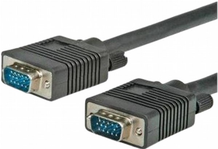 Kabel Value VGA - VGA 2 m Black (7611990157563) - obraz 1