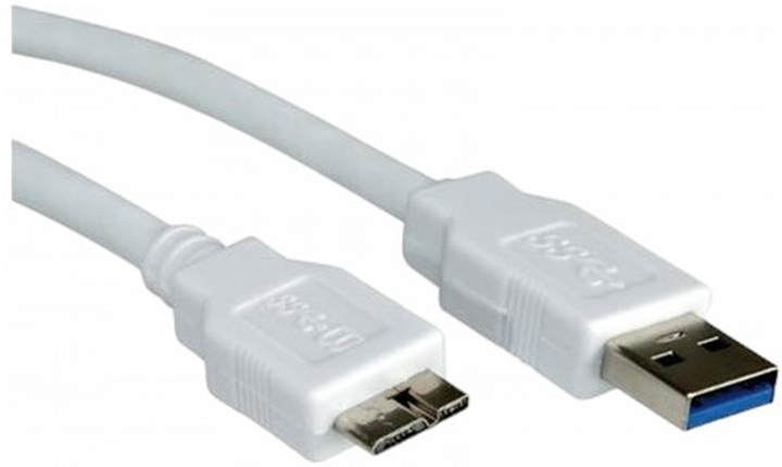 Kabel Value USB Type-A - micro-USB 1.8 m White (7611990197712) - obraz 1