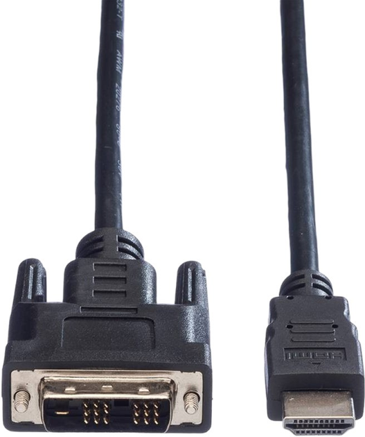 Kabel Value HDMI - DVI 1 m Black (11.99.5519) - obraz 2