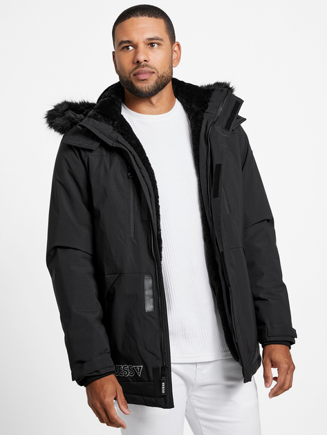 Зимова куртка чоловіча Guess X2RL14WF8E2 2XL Чорна (7621701022806) - зображення 1