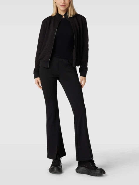 Bluza damska rozpinana streetwear Guess V3RQ02KBIN0-P9OG S Czarna (7619342753944) - obraz 3