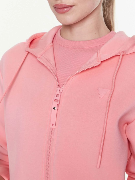 Спортивна кофта жіноча Guess V3RQ11K7UW2 L Коралова (7621701502193) - зображення 3