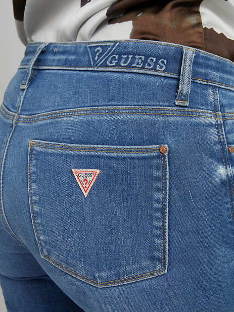 Jeansy slim fit damskie Guess W2RA58D4KJ1 28-32 Granatowe (7628067358518) - obraz 4
