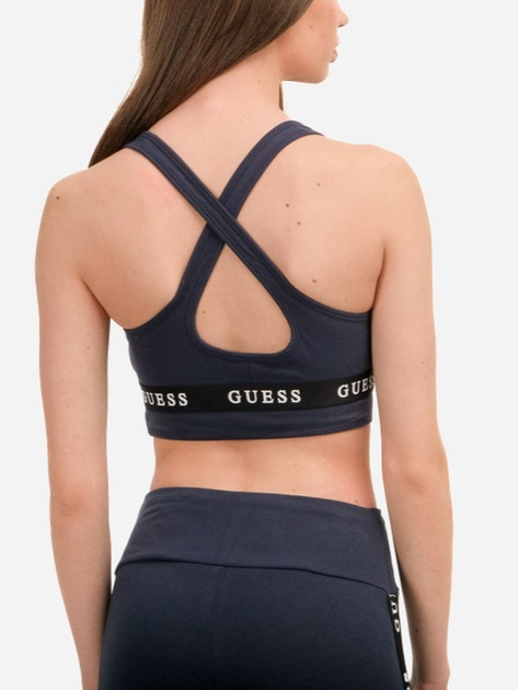 Спортивний топ жіночий Guess V3RP15KABR0 L Синій (7619342717984) - зображення 2