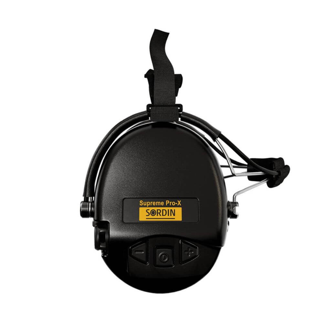 Активні навушники для стрільби Sordin Supreme Pro Neckband Black із заднім тримачем під шолом (76302-02-s) - зображення 2