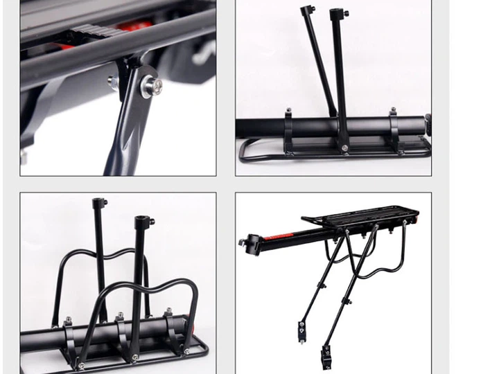 Велосипедный багажник Feel Fit 20-29'' алюминиевый черный (HJ-006) - Фото 3 Велосипедный багажник Feel Fit 20-29'' алюминиевый черный (HJ-006) - изображение 3