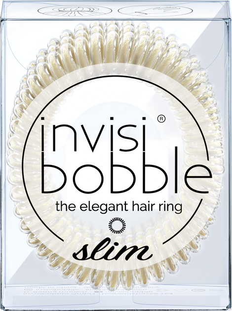 Резинки для волосся Invisibobble Slim Stay Gold 3 шт (4260285385742) - зображення 1