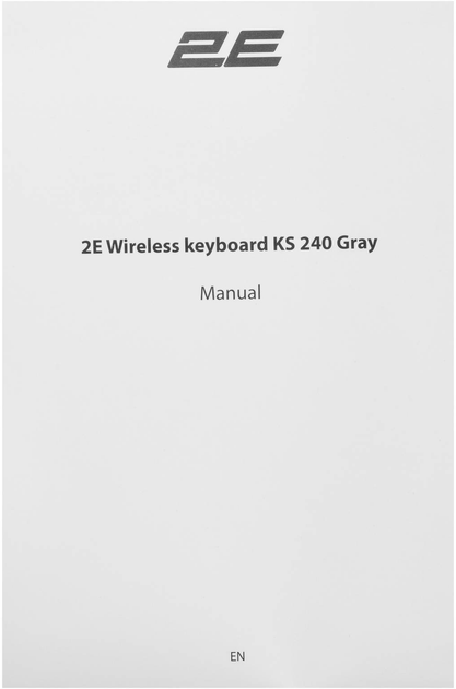 Клавіатура бездротова 2E KS240 Wireless USB/Bluetooth Grey (2E-KS240WG_UA) - зображення 8