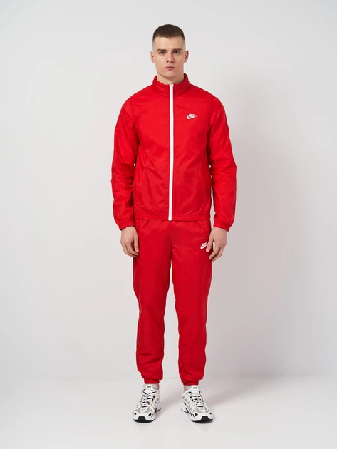 NIKE ナイキ　ジャージ　レッド　極美品　ワンポイント　2XL Спортивный костюм мужской Nike M Nk Club Lnd Wvn Trk Suit DR3337