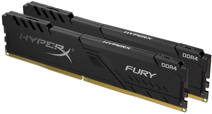 Оперативна пам'ять HyperX DDR4-3200 16384MB PC4-25600 (Kit of 2x8192) Fury Black (HX432C16FB3K2/16) - зображення 1