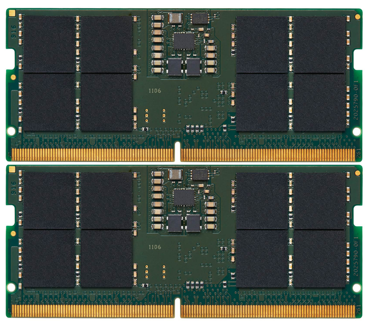 Pamięć RAM Kingston SODIMM DDR5-4800 32768MB PC5-38400 (Kit of 2x16384) ValueRAM (KVR48S40BS8K2-32) - obraz 1