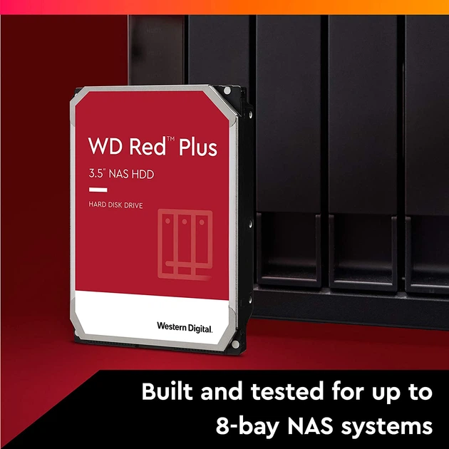 Жорсткий диск WD 4TB 3.5' 5400 256MB SATA Red Plus NAS (WD40EFPX) - Фото 3 Жорсткий диск WD 4TB 3.5' 5400 256MB SATA Red Plus NAS (WD40EFPX) - зображення 3
