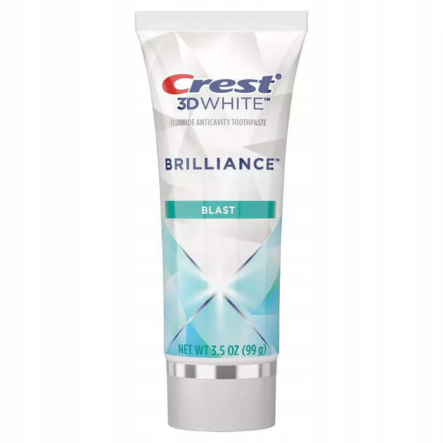 Зубна паста Crest 3D White Brilliance Blast Toothpaste 99гр (030772053775) - зображення 3