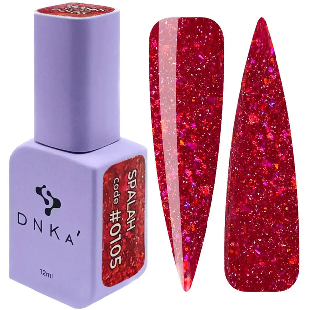 Гель-лак DNKa Color Spalah 0105 красный с шимером 12 мл - Фото 1 Гель-лак DNKa Color Spalah 0105 красный с шимером 12 мл - изображение 1