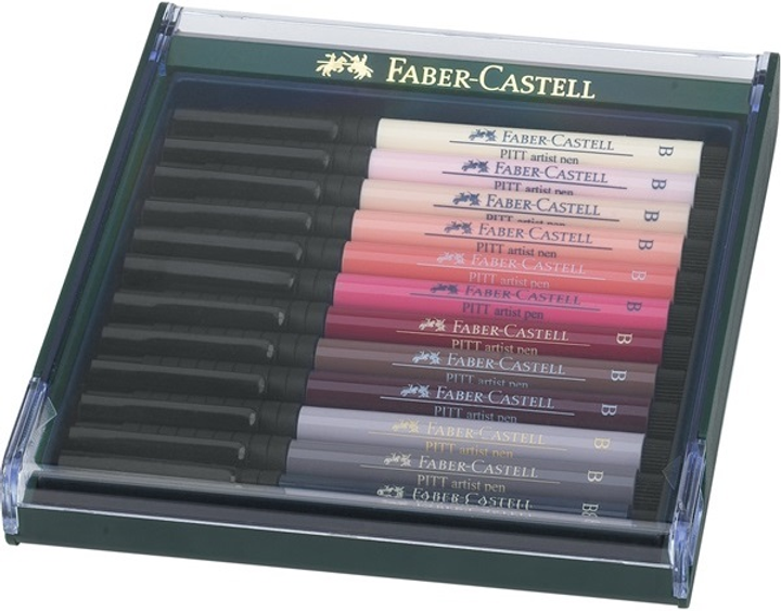 Zestaw markerów artystycznych Faber Castell Pitt Artist Skin 12 szt (4005402674244) - obraz 1