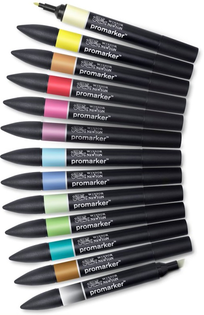 Zestaw markerów Winsor & Newton ProMarker 12+1 szt (0884955070635) - obraz 3