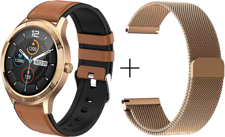 Смарт-часы Maxcom Fit FW43 Cobalt 2 Gold (5908235976839) - изображение 3