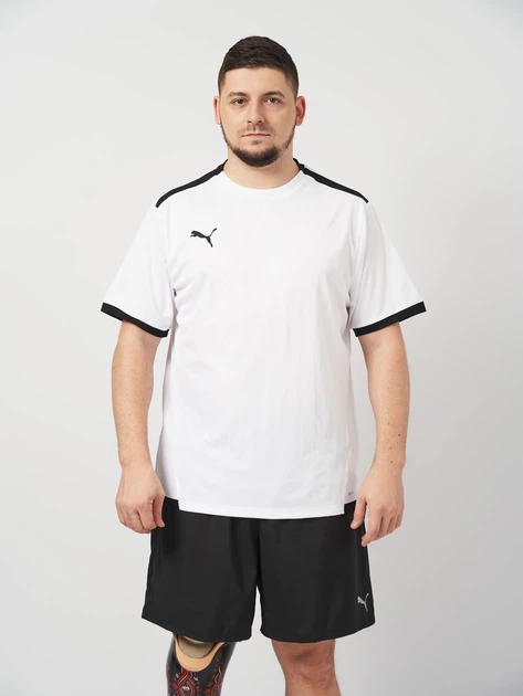 Футболка спортивна довга чоловіча Puma teamLiga 70491704 L Біла