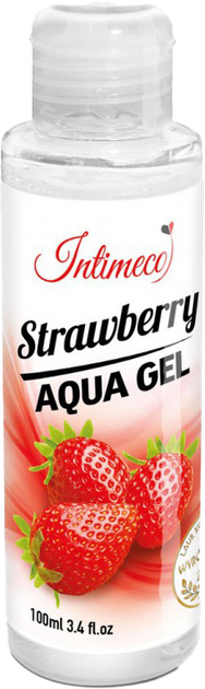 Żel intymny Intimeco Strawberry Aqua Gel nawilżający o aromacie truskawkowym 100 ml (5906660368632) - obraz 1