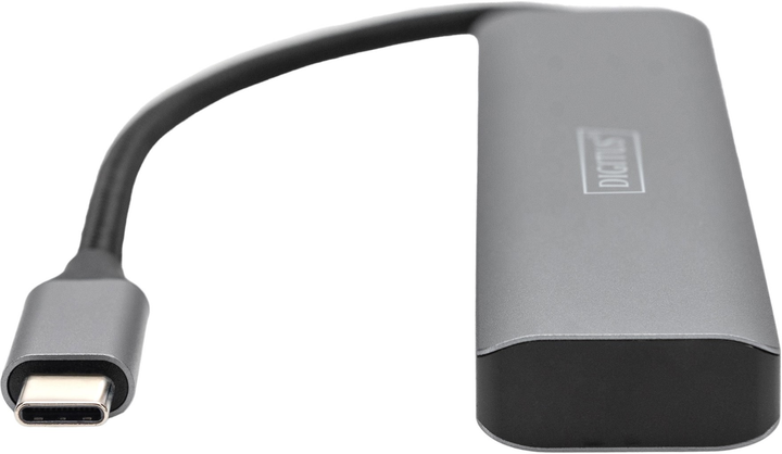 USB-хаб Digitus USB-C to 2 x USB-A, 2 x USB-C Silver (DA-70245) - зображення 3