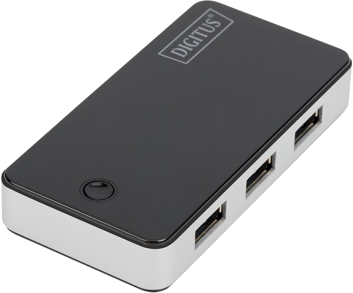 Hub USB Digitus USB Micro-B to 4 x USB-A 3.0 Black (DA-70231) - obraz 1