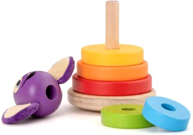 Пірамідка Fantus Wooden stacking tower 16 cm (7027260020657) - зображення 3