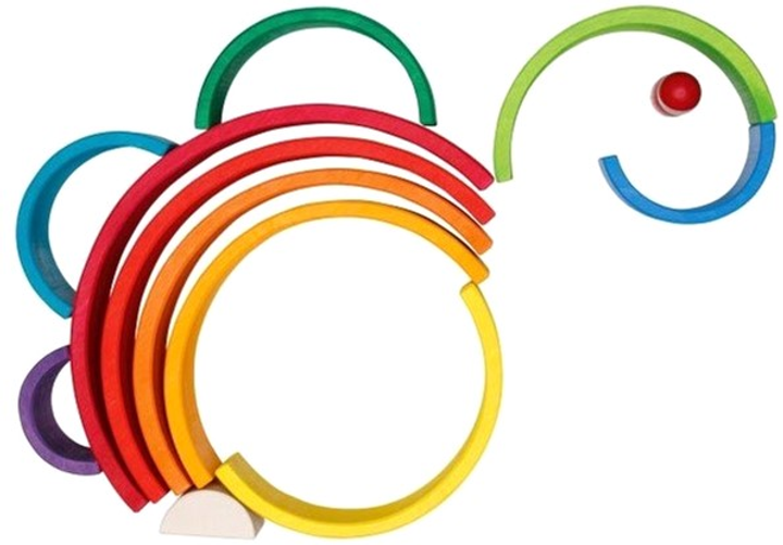 Piramida Goki Rainbow building blocks (4013594584784) - obraz 6